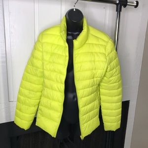Neon Puffer Coat.